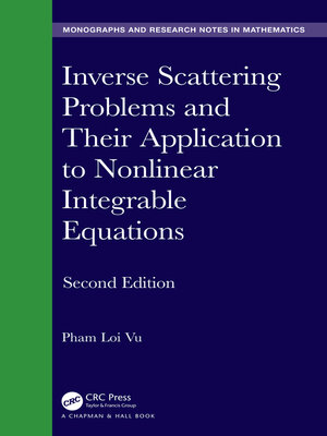 cover image of Inverse Scattering Problems and Their Application to Nonlinear Integrable Equations